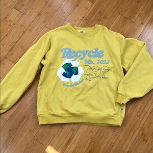 MADHAPPY RECYCLE CREWNECK YELLOW medium USA